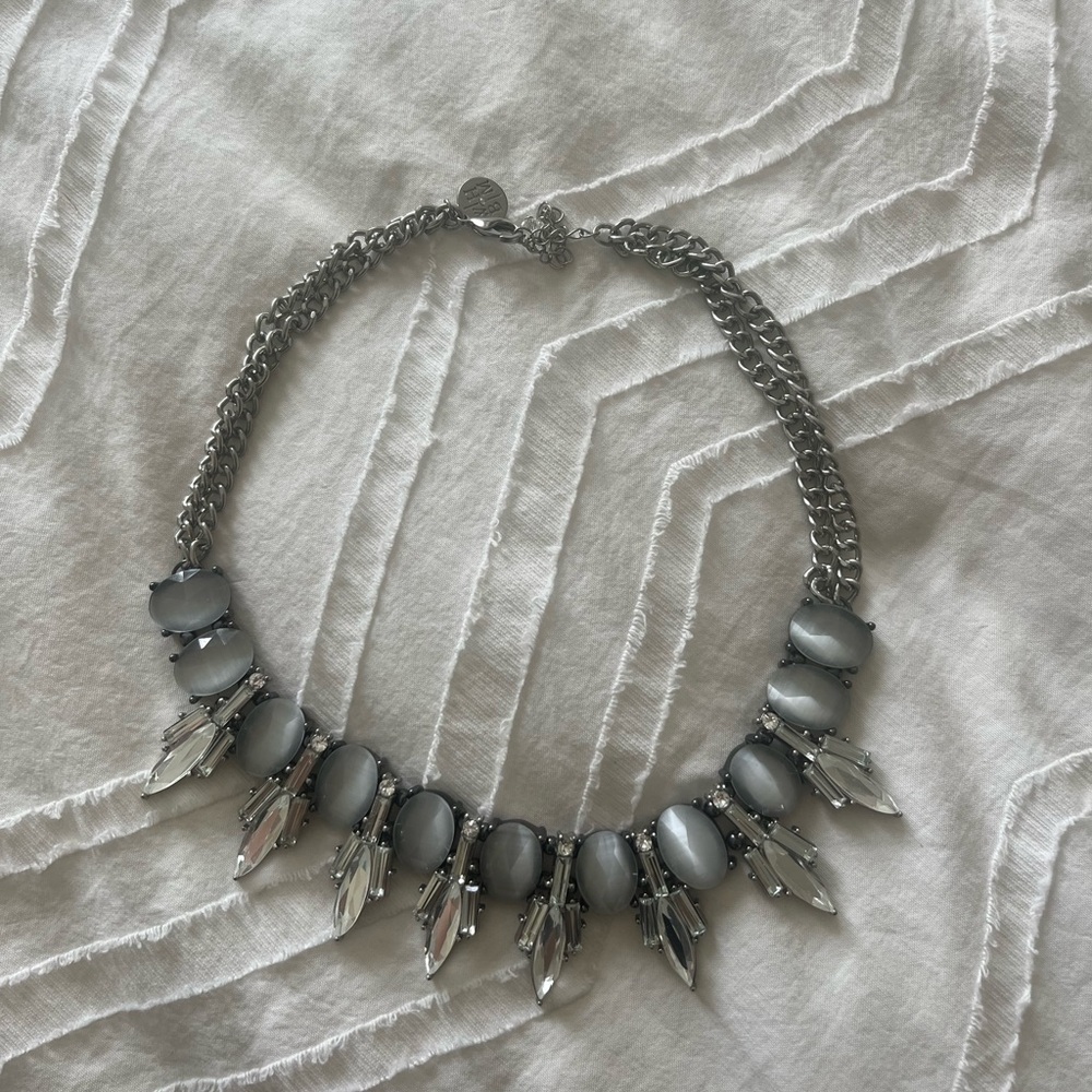 White House Black Market Crystal Statement Necklace